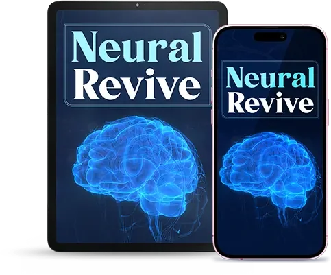 Neural Revive brainwave audio experience displayed on a tablet and a smartphone